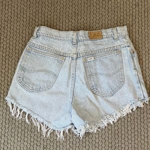 Never used cropped high waisted jean shorts